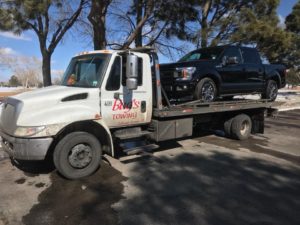 towing black truck colorado springs